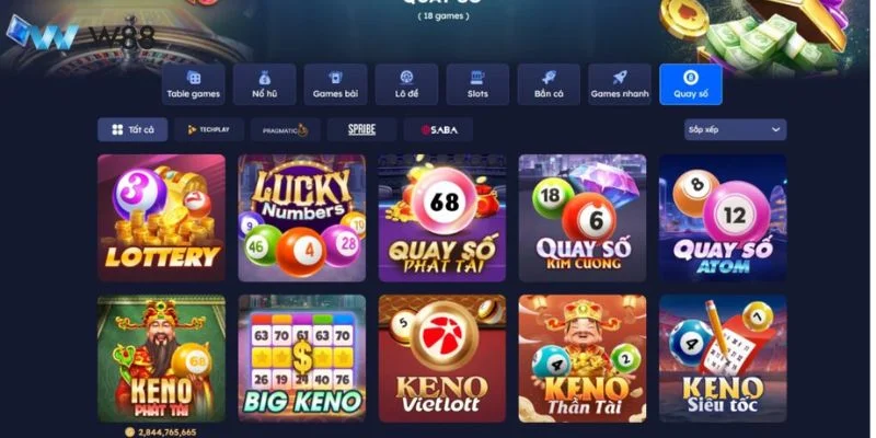 Tuyển tập các trò chơi W88 siêu cuốn hút bet thủ không thể bỏ lỡ.